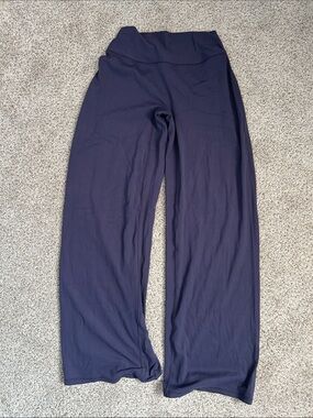Oner active soft motion Wide Leg Lounge Pants in Deep Navy short length